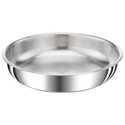 Tefal Ingenio Poêle 24 cm, Induction, Acier inoxydable haute qualité, Empilable, Polyvalence, Compatible lave-vaisselle, Preference L9720402