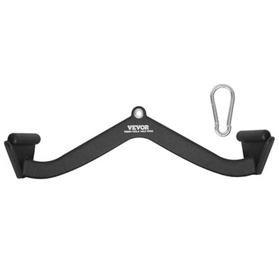 VEVOR LAT optrekbevestiging, V-bar voor kabelroeiapparaat, rubberen handgrepen, voor rugtraining, triceps en krullen voor de sportschool thuis