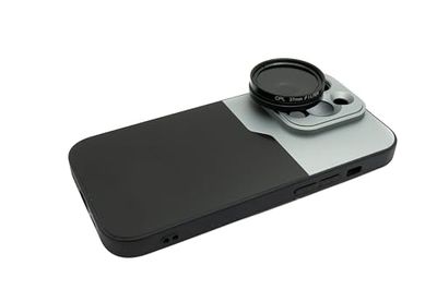SYSTEM-S CPL Filtro 37mm Circular Polarizer Lente con Rosca Funda para iPhone 14 Pro