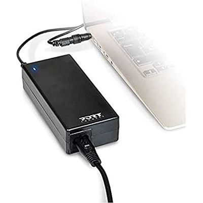 Port Connect - Caricatore universale per PC portatile e smartphone, 45 W, colore: Nero