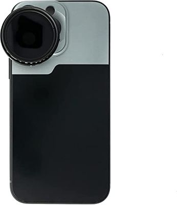 SYSTEM-S ND Vario filter 37 mm 2 till 4 000 neutral densitet med fodral för iPhone 14 Pro Max