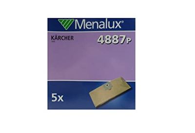 Menalux 4887 P Lot de 5 sacs en papier pour aspirateurs Kärcher