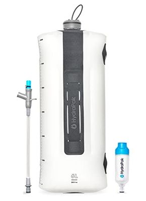 Hydrapak Seeker + 4 liter tank met drinkwaterfilter voor volwassenen, uniseks, helder, 6 l