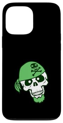 Chapeau de Pirate Squelette Halloween Foulard drôle Bande dessinée Coque pour iPhone 13 Pro Max