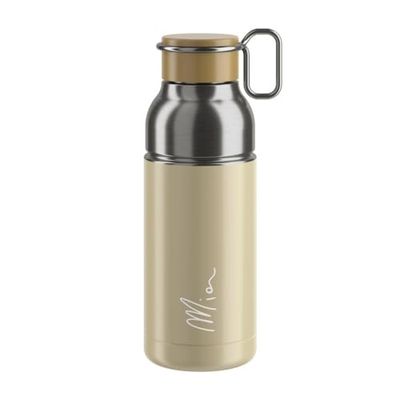 Elite Elite Mia Drinkfles voor volwassenen, uniseks, beige/zilver, 650 ml