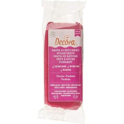 Decora 0310176 Pasta Di Zucchero Fucsia 100 G