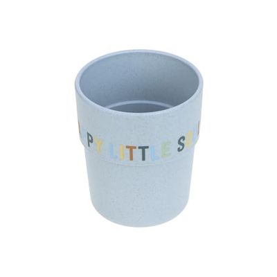 LÄSSIG Kinderbeker, drinkbeker, beker, kinderservies, zonder melamine, BPA-vrij, voor vaatwasser en magnetron/mok Happy Fruits, citroen
