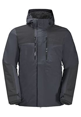 Jack Wolfskin Jasper 3-in-1 herenjack, Ebony, 3XL