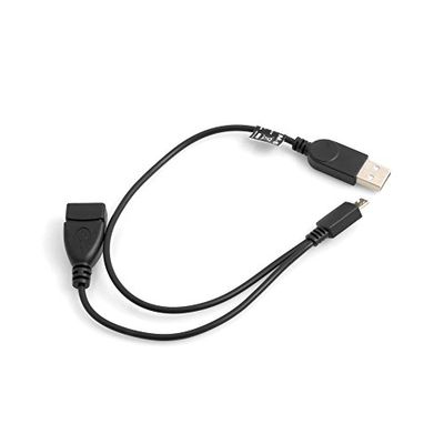 Sistema de S 3 en 1 OTG Host Micro USB (Male) a USB A 2.0 (Male/Female) Cable 30 cm