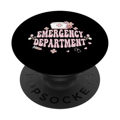 Departamento de emergencias Enfermera de emergencias Enfer PopSockets PopGrip Adhesivo