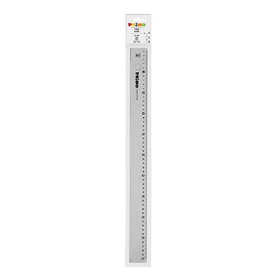 Morocolor PRIMO, Regla de 50 cm, Regla gris ahumado, Antideslumbrante, Estable y resistente, Fácil lectura, Alta precisión, Ideal para dibujo técnico