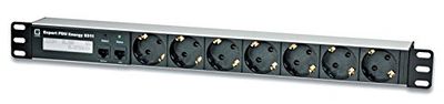 Gude 8311 – 1 Metered PDU, 7 prese, con opzioni di valutazione/misurazione integrato, Nero