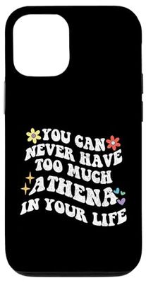Retro Groovy non puoi mai avere troppo ATHENA nella tua vita Custodia per iPhone 12/12 Pro