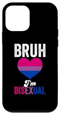 Bruh I'm Bisexual Funny LGBTQIA+ Flag Case for iPhone 12 mini
