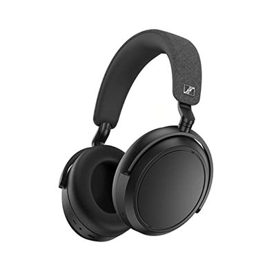 Auriculares Sennheiser MOMENTUM 4 Wireless: auriculares Bluetooth para llamadas nítidas con cancelación de ruido adaptativa, 60 horas de duración de la batería, sonido personalizable – Negro
