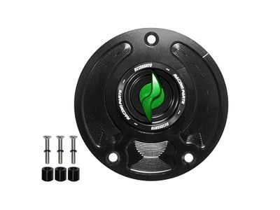 Accossato Tapón de gasolina con trinquete verde para Kawasaki Z 800 (800cc) 2007