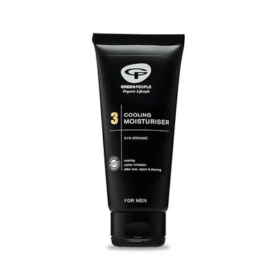Green People for Men No.3 Cooling Moisturiser 100ml | Natural & Organic Men’s Face Cream | Non-Greasy After Shave Soothing Cream for Men | Paraben Free & Ethanol Free | Cruelty Free & Vegan