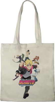 BORUTO TOTE BAG THUNDER BURGER, REFERENCIA: BWBORUTBB003, CRU, 38 x 40 cm