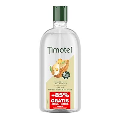 Timotei 2 em 1 amêndoas delicadas 400 ml + 350 ml