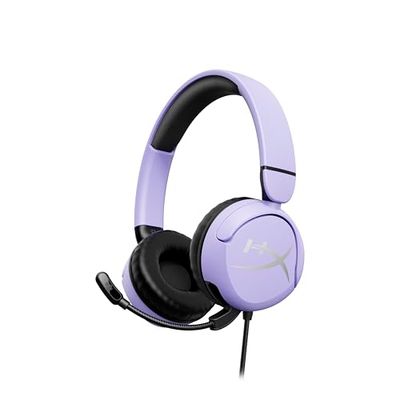 HyperX Cloud Mini - Auriculares Gaming con Cable para niños, límite Volumen 85dB, para PC/Switch/PS/Chromebook/Xbox/Móvil, Lavanda