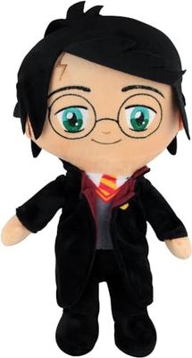 P:os 33894 - Harry Potter pluszowa figurka dla dorosłych, ok. 29 cm wielkości, wiernie zaprojektowana, wykonana z miękkiego poliestru, obowiązkowa pozycja dla wszystkich fanów znanego czarodzieja