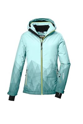 killtec Bambine e ragazze Giacca da sci/giacca funzionale con cappuccio e paraneve KSW 328 GRLS SKI JCKT, mint, 140, 42272-000