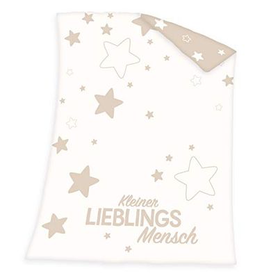 Herding Lieblingsmensch Couverture, Coton/Tricot, Multicolore, 75 x 100 cm