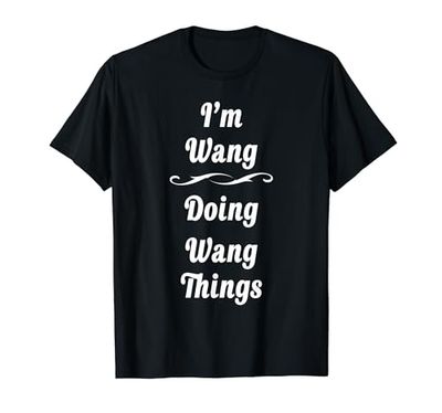 Wang Nombre Personalizado Camisa Personalizada Wang Cumpleaños Camiseta