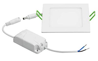 Legkant, LED-installationslampa med krok i aluminium med strömförsörjning, 6 W, Neutralweiß, 1