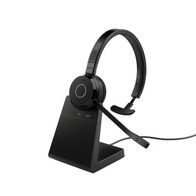 Jabra Evolve 65 Te Link UC Casque stéréo sans Fil avec Support