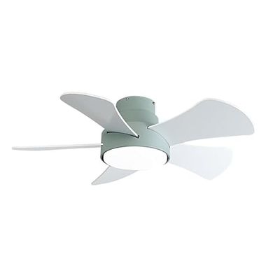 Eden pulse Groene ventilator, 25 W, 3 omkeerbare vleugels, wit beuken, 6 snelheden, geïntegreerde led, dimbaar licht, 22 x 82 x 82 cm