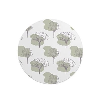 Questo Casa, Ronde digitaal bedrukte muismat, antislip onderkant, voor kantoor en thuis, diameter: 22 cm