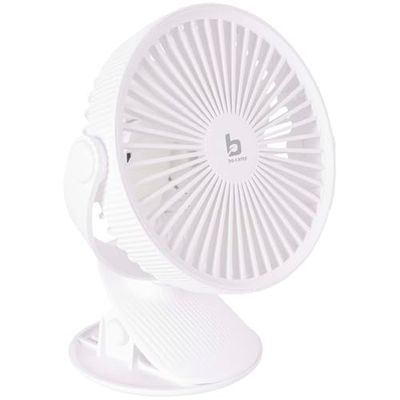 Bo-Camp - Tafelventilator met klem - Deluxe - ABS - Wit