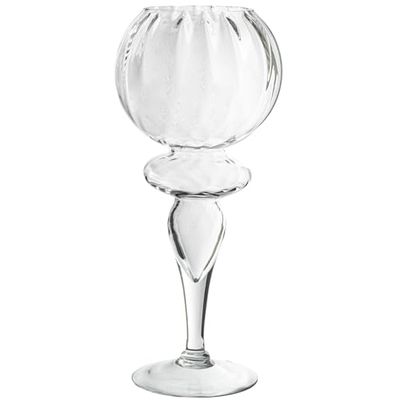 PORTAVELAS CRISTAL TRANSPARENT E