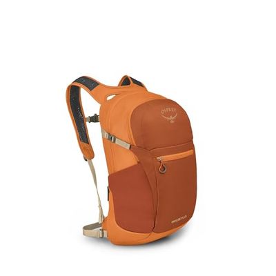 Osprey Daylite Plus - Grand sac à dos polyvalent et confortable - Sac de voyage ou de randonnée pour le quotidien - Umber/Tequila Sunrise O/S