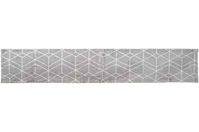 Dkd Home Decor tapijt, lichtgrijs, polyester, 60 x 240 x 1 cm