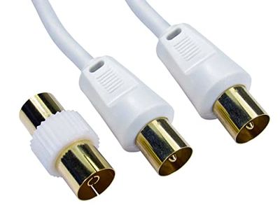 RS PRO Antennekabel TV geconfectioneerd RF 75 Ω, 20 m, TV-antenneconnector/TV-antenneconnector, buitendiameter