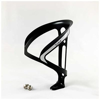 Lola Portabottiglie da bicicletta in alluminio, 18 g, colore: nero