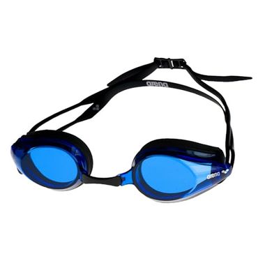 arena Tracks Óculos de natação unissexo, óculos de competição para adultos, lentes anti-embaciamento, proteção UV, 4 pontes nasais intercambiáveis, juntas de silicone