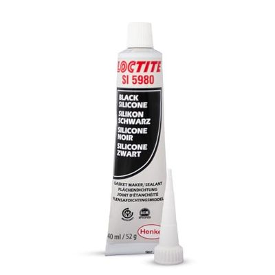 Loctite SI 5980 40 ml Blister Tube - Silicone Noir pour Joints - Haute Température Optimal pour Moteurs et Composants - Joint Silicone de Qualité Professionnelle