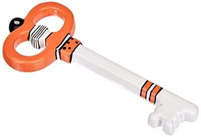 Egan Ceramic Key, White and Orange, Unique