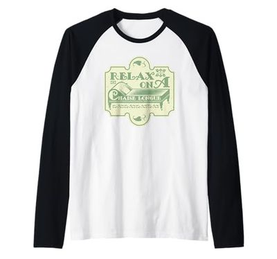 Relax on a Chaise longue Raglan Baseball Tee
