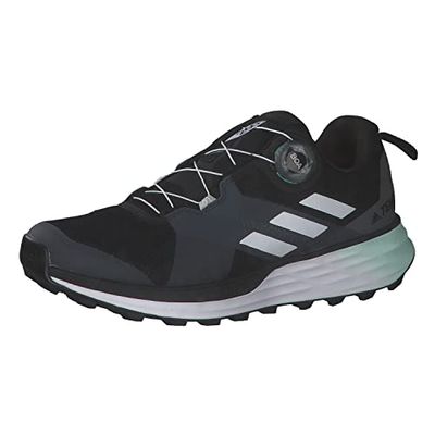 adidas Terrex Two Boa W, Scarpe da Trail Running Donna, NEGBÁS/BALCRI/MENACI, 37 1/3 EU