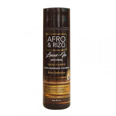 Afro & Rizo - Leave-In balsam | Djup återfuktning, frizzskontroll, för lockigt och afrohår, utan sköljning, K, 100 g (1-pack)