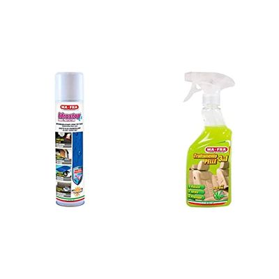 Ma Fra, Idrostop, Spray Impermeabilizzante per Tessuti & Mafra, Trattamento 3in1 Pelle, Pulisce