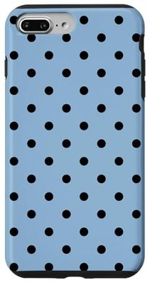 Pois azzurro e nero, per donne e ragazze a pois Custodia per iPhone 7 Plus/8 Plus