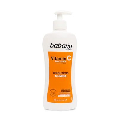 Babaria - Crema Corpo Con Vitamina C | Body Milk 400ml | Crema Con Vitamina C | Crema Idratante Uomo E Donna | Crema Corpo