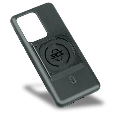 SKS GERMANY COMPIT COVER för Samsung S20 ULTRA, mobiltelefonskal med fästanordning (kompatibel med COMPIT-system, tillverkad av slitstark 2-komponentplast, behaglig känsla), svart
