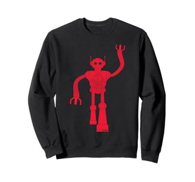 Retro Robot Nerd Vintage Sci-fi Sweatshirt