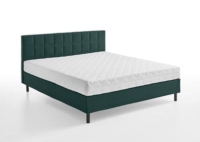Atlantic Home Collection Nikola Lit à Sommier Tapissier avec Matelas à Ressorts Ensachés, Niveau de Fermeté H2